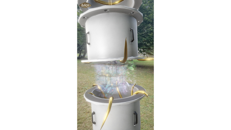 Ent- (many paths version), 2024. AR experience screenshots. Courtesy of Libby Heaney.