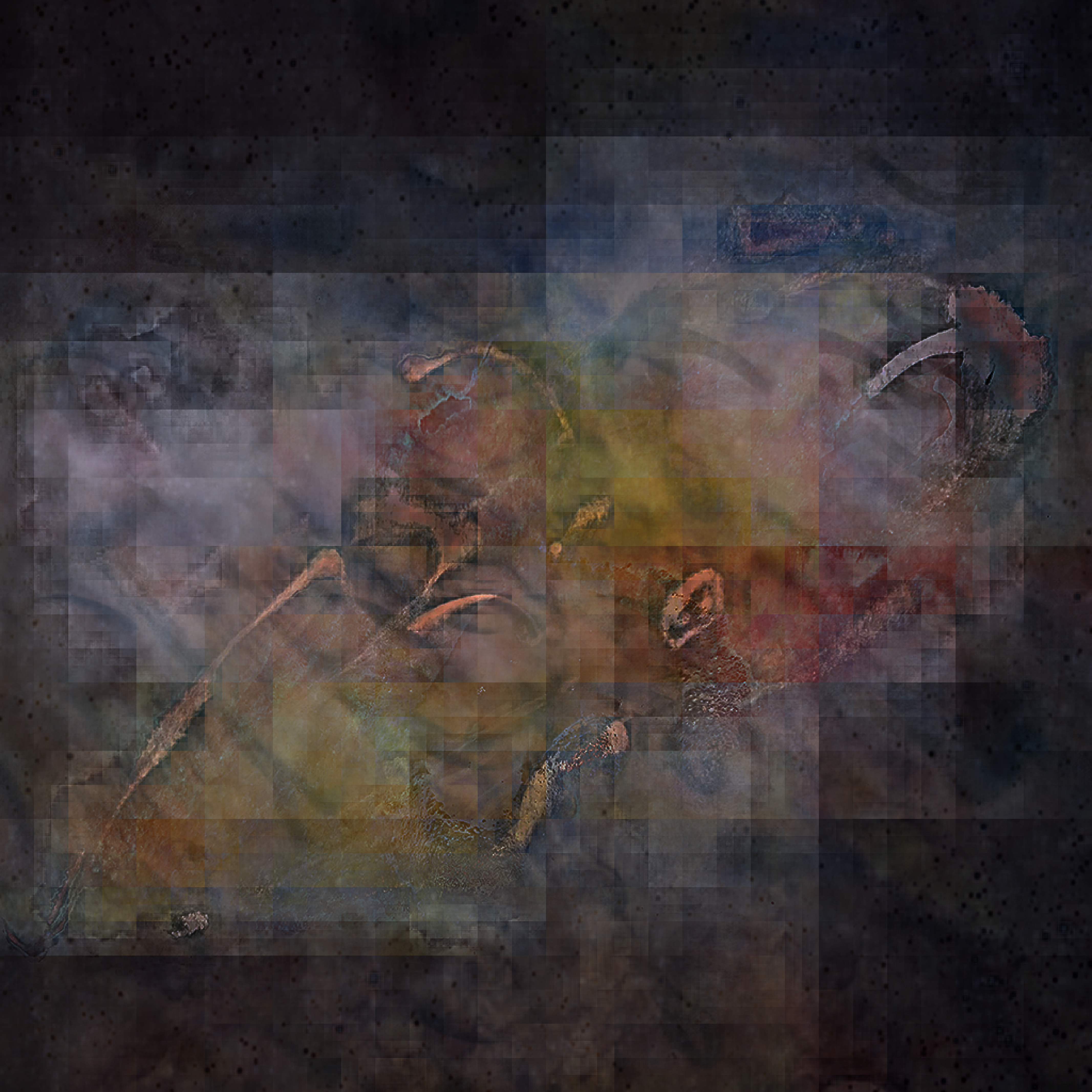 still from Libby Heaney, Cephalopod Aliens (studies of tentacular creatures with quantum computing), 2019, single channel video no sound, 1min39