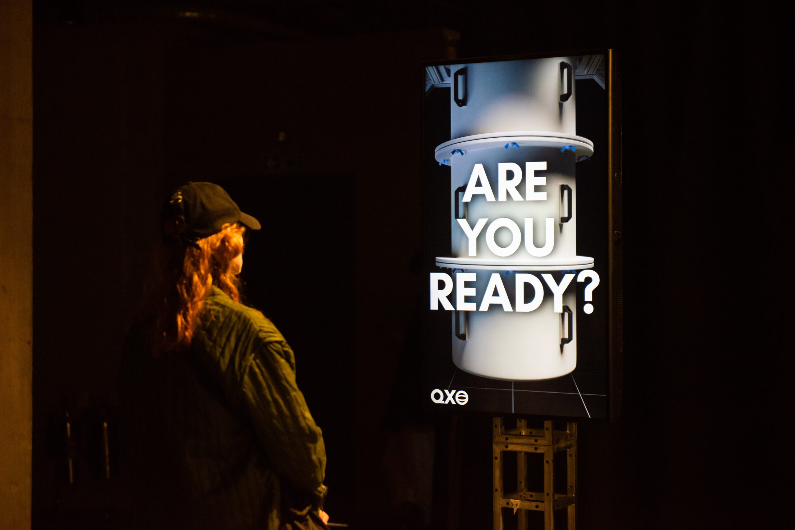 QX Extended Advertisement, 2022, installation view arebyte Gallery; photo credit Max Colson 1