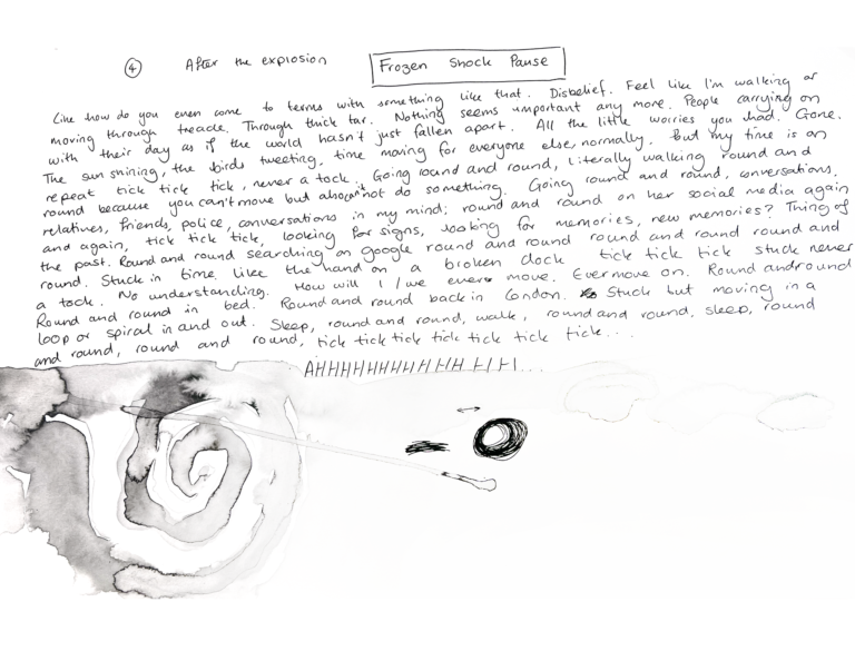 Quantum storyboard sketches for Heartbreak and Magic, 2024. Courtesy of Libby Heaney.