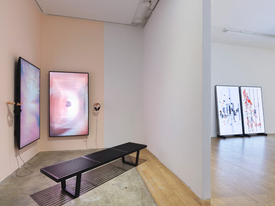 Installation view: Sip-Nip My-Our Mmmultiverse, 2026. 'Code Chronicles V.2', bitforms Gallery, New York City, 14th May - 6th June 2026. Photo: bitforms Gallery.