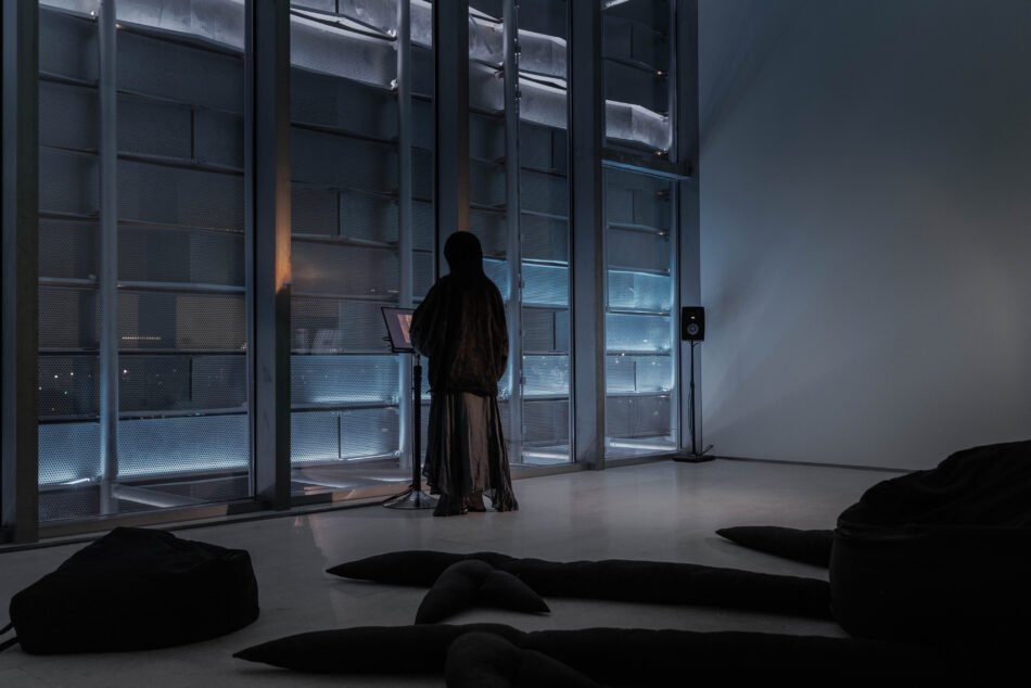 Installation view: Libby Heaney, Shadowscapes (Wilderness Within), 2025. Shenzhen Art and Tech Biennale, Shenzhen International Museum of Art, Shenzhen, May 2026 - February 2027. Photo: SATB.