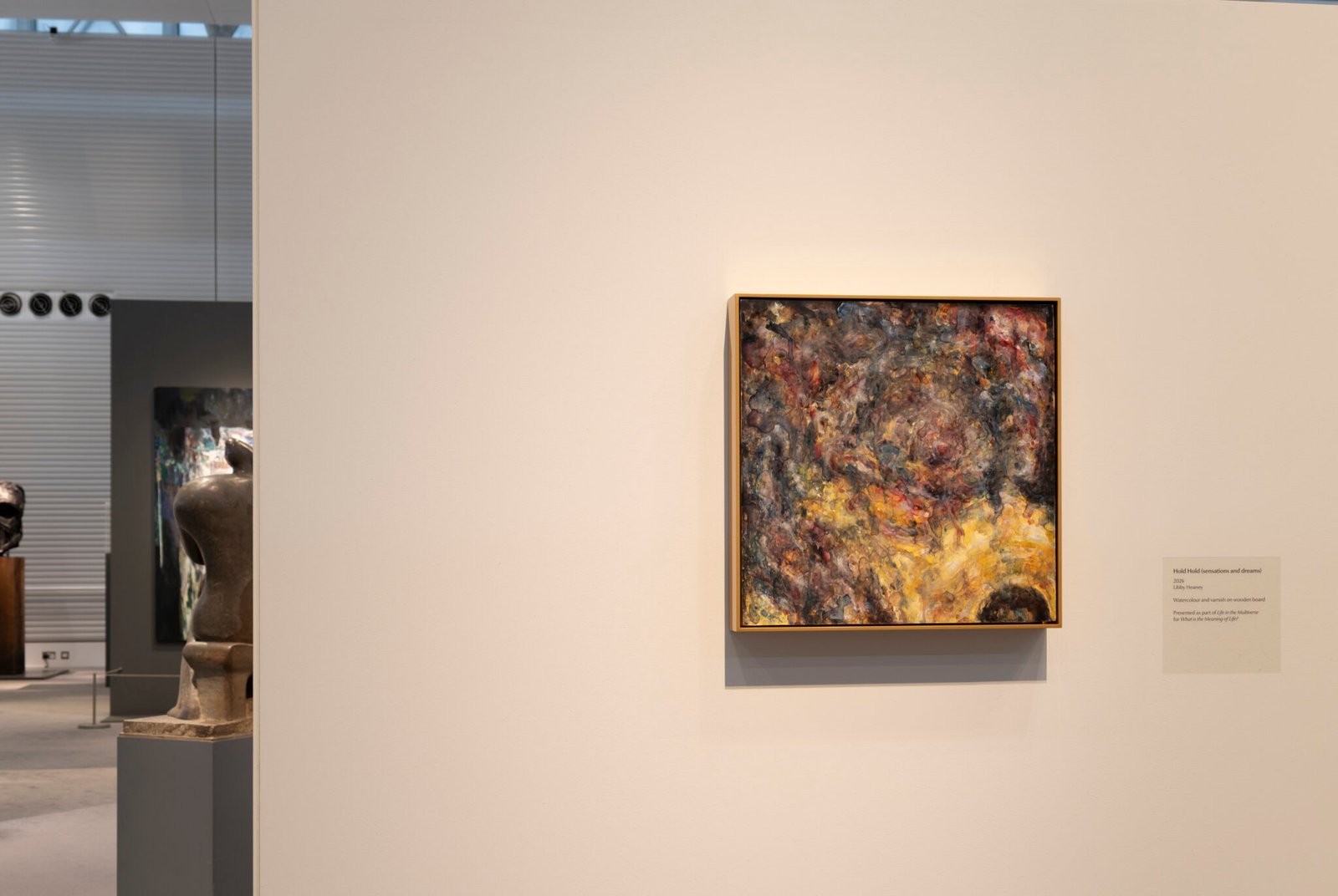 Installation view: Libby Heaney, Hold Hold (sensations and dreams), 2026. Sainsbury Centre, Norwich, 16th May - 4th October 2026. Photo: Kate Wolstenholme.
